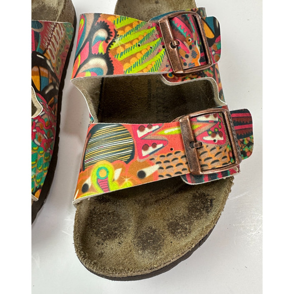 Birkenstock Papillio Dorothy Sandal African Wax Raspberry Slides Size 39 US 8 - Picture 4 of 13
